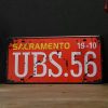 Biển số 15x30cm - Sacramento UBS.56 - JL-404