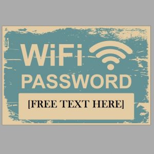 Biển thiếc 20x30cm - Wifi Password text CS23-402