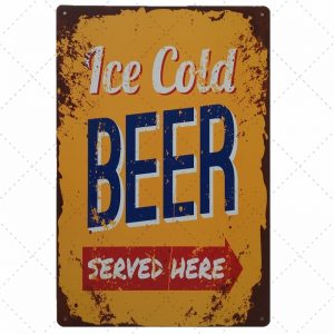 20x30cm - Cold Beer Served Here YC23-8396