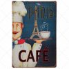 Paris cafe vintage painting