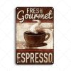 Espresso metal painting wall decoration styled in vintage