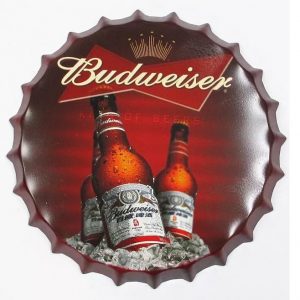 Nắp ve chai bia 35cm - Budweiser 2  GM-76