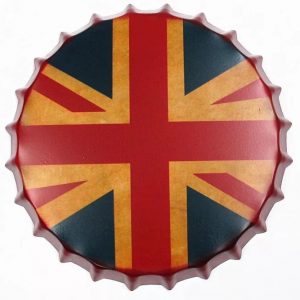 Nắp ve chai bia 35cm - Cờ Anh (British Flag)  GM-44