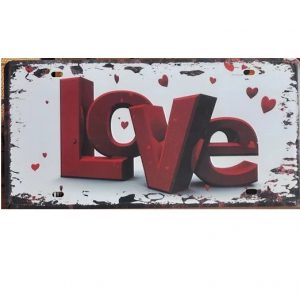 Biển số decor 15x30cm - Love Z-112