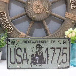 Biển số 30x15cm -  George Washington  Y-86
