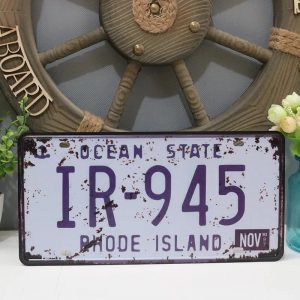Biển số 15x30cm - Ocean State Y-123