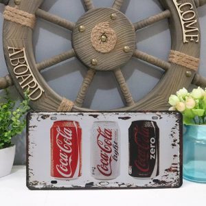 tranh thiếc hình lon coca
