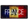 Biển số 30x15cm - cờ Pháp France YC-285