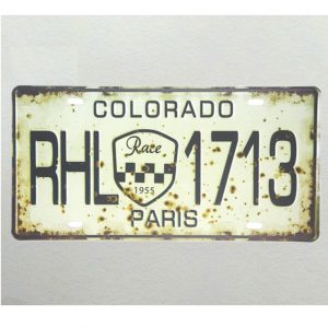 Biển số 15x30cm - Colorado RHL-1713  Z-117