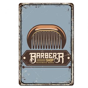 Áp phích 40x30cm - Barbershop Comb D34-8439-30