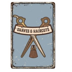 tranh thiec vinatge 30x20 barbershop