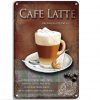Tranh thiếc retro 20x30cm - Cafe Latte S23-10106