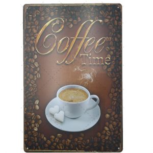 Tranh retro vintage 20x30cm - Coffee Time S23-10149