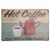 Poster tranh thiếc 20x30cm - Hot coffee S23-10167