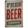 free beer tomorrow tin plate