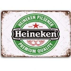 Tranh sắt Heineken vintage độc đáo