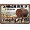 Tranh thiếc champagne mercier vintage