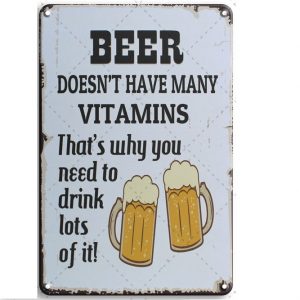 20x30cm - Beer & Vitamins  YC23-2054