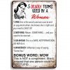 30x40cm - Deadly terms of woman S34-30123