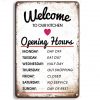 30x20cm - Welcome to Our Kitchen, Opening Hours S23-30128