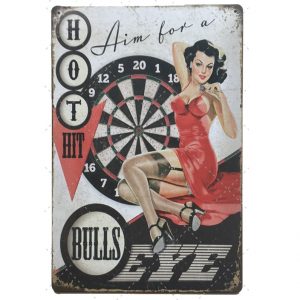 30x40cm - Aim for a Bulls Eye/ Sexy girl dartboard YC34-11939