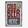 20x30cm - Cold Beer Here S23-10198