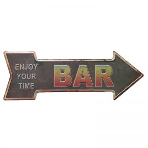 Mũi Tên Dập Nổi 16x45cm Enjoy Your Time Bar  SMT-17