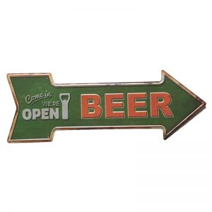 Mũi Tên Dập Nổi 16x45cm Open Beer - YC-25