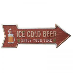 Mũi Tên Dập Nổi 16x45cm Ice Cold Beer - SMT-20