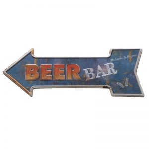 Tranh sắt mũi tên dập nổi beer bar trang trí độc lạ