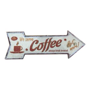 Mũi Tên Dập Nổi 16x45cm We Serve Coffee  SMT-43