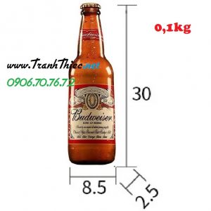 Chai bia sắt mô hình cao 30cm - Budweiser  Y30-Bud