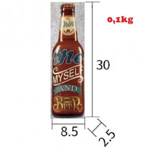 Chai bia sắt mô hình cao 30cm - Me & Beer  Y30-MnB