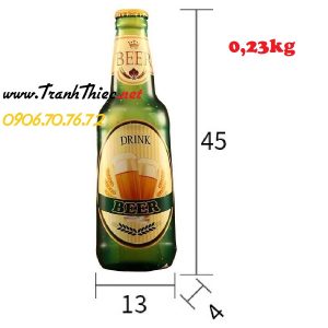 chia bia sắt 45cm khổng lồ treo tường quán bar