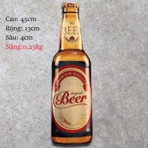 Chai bia sắt mô hình cao 45cm - Premium Quality Beer Y45-PQB