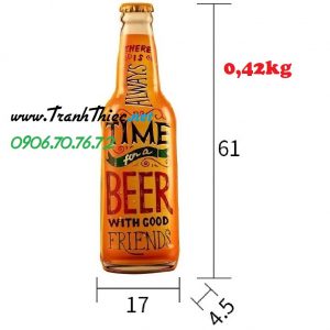 Mô hình chai bia sắt cao 61cm - Good Friends Y61-BGF