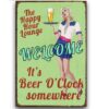 30x20cm - Welcome It's Beer O'clock YC23-10396