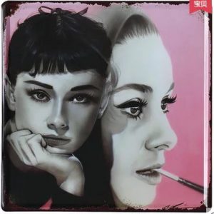 Tranh trang trí 30x30cm Audrey Hepburn Z33-20
