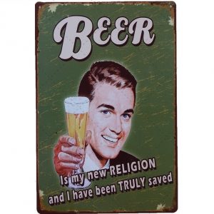 Tranh Thiếc 20x30cm - Bia/ Rượu