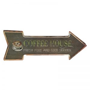 Mũi Tên Dập Nổi 16x45cm Coffee House - YC-20