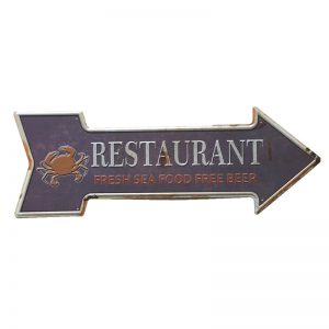 Mũi Tên Dập Nổi 16x45cm Restaurant - SMT-34