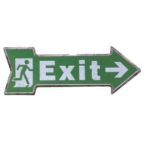 Mũi Tên Dập Nổi 16x45cm Exit  YC-42