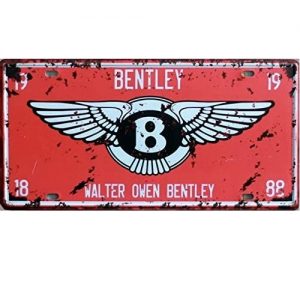 Biển số xe retro 15x30cm - Bentley  Y-63