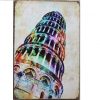 20x30cm - Colorful Pisa Leaning Tower Z23TP-1075