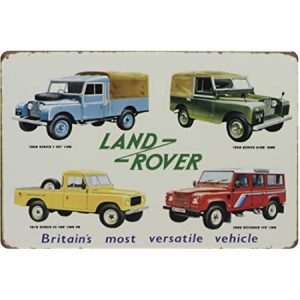 Tranh thiếc retro 20x30cm - Land Rover KM23-705