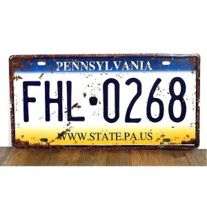 Poster biển số 30x15cm - Pennsylvania  Z-118