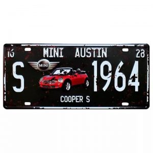 Biển số xe 30x15cm - Mini Austin Cooper S 1964  Z-136