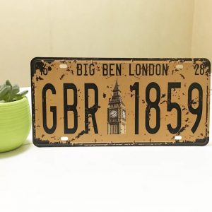 Tranh retro 30x15cm - Big Ben London  Z-86