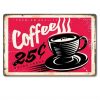 classic tin plate 30x20cm coffee shop decoration