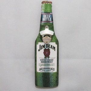 Chai bia gỗ retro khui bia trang trí tường Y-Jim Beam